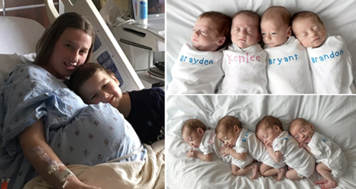 Couple Quadruplets Just in Time for Christmas “My 4